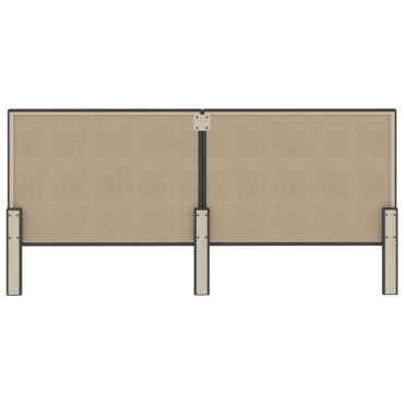 vidaXL Κεφαλάρι Σκούρο Γκρι 200x200cm Υφασμάτινο 1 τεμ.
