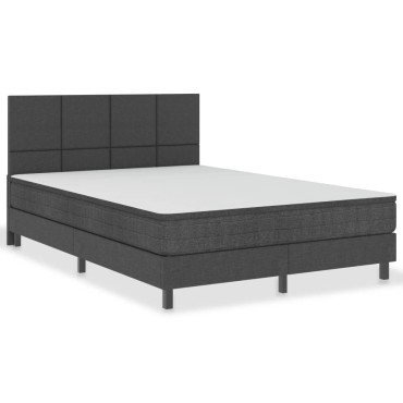 vidaXL Κεφαλάρι Σκούρο Γκρι 140x200cm Υφασμάτινο 1 τεμ.