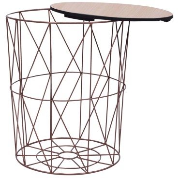 vidaXL Τραπεζάκι Σαλονιού Χρώμα Χαλκού 47x57cm 1 τεμ.