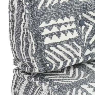 vidaXL Μαξιλάρι για Καναπέ από Παλέτες Γκρι Patchwork Υφασμάτινο 120x80x39cm