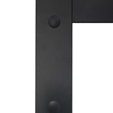 vidaXL Συρόμενη Πόρτα Μαύρη 76 x 205 εκ. Γυαλί ESG/Αλουμίνιο
