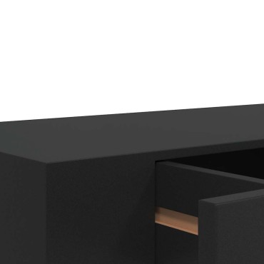 vidaXL Ράφι Τοίχου με Συρτάρι Μαύρο 48x25x8cm από MDF 1 τεμ.