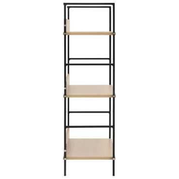 vidaXL Ραφιέρα 3 Επιπέδων Δρυς 60x27,6x90,5cm Επεξεργασμένο Ξύλο 1 τεμ.