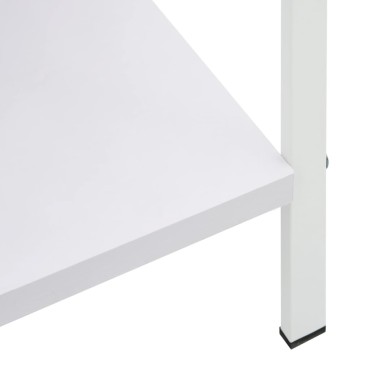 vidaXL Ραφιέρα 3 Επιπέδων Λευκή 60x27,6x90,5cm Επεξεργασμένο Ξύλο 1 τεμ.