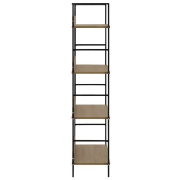 vidaXL Ραφιέρα 4 Επιπέδων Δρυς 60x27,6x124,5cm Επεξεργασμένο Ξύλο 1 τεμ.