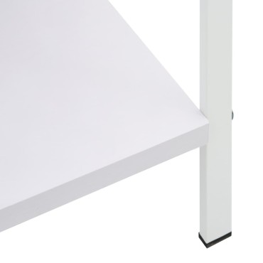 vidaXL Ραφιέρα 4 Επιπέδων Λευκή 60x27,6x124,5cm Επεξεργασμένο Ξύλο 1 τεμ.