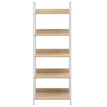 vidaXL Ραφιέρα 5 Επιπέδων Δρυς 60x27,6x158,5cm Επεξεργασμένο Ξύλο 1 τεμ.
