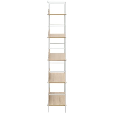 vidaXL Ραφιέρα 5 Επιπέδων Δρυς 60x27,6x158,5cm Επεξεργασμένο Ξύλο 1 τεμ.