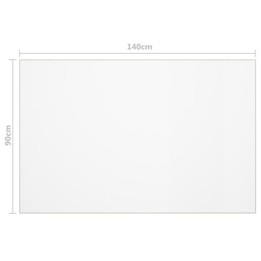 vidaXL Προστατευτικό Τραπεζιού Ματ 140x90cm / 2 χιλ. από PVC 1 τεμ.