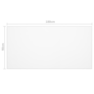 vidaXL Προστατευτικό Τραπεζιού Διαφανές 180x90cm /2 χιλ. από PVC 1 τεμ.