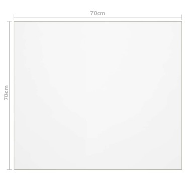 vidaXL Προστατευτικό Τραπεζιού Διαφανές 70x70cm /1,6 χιλ. από PVC 1 τεμ.