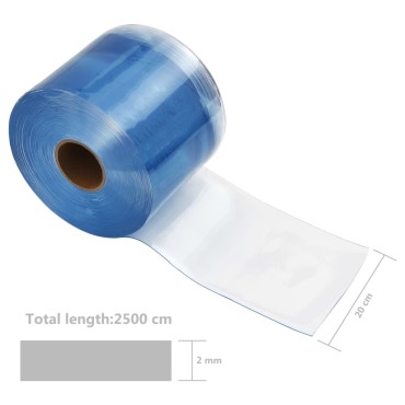 vidaXL Λωριδοκουρτίνα Ρολό 2 χιλ.x200 χιλ. / 25 μ. από PVC
