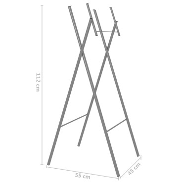 vidaXL Πόδια Τραπεζιού Μπαρ Πτυσσόμενα Ασημί 45x53x108cm Γαλβ. Χάλυβας 1 τεμ.