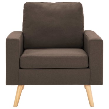 vidaXL Πολυθρόνα Καφέ Υφασμάτινη 77x71x80cm 1 τεμ.