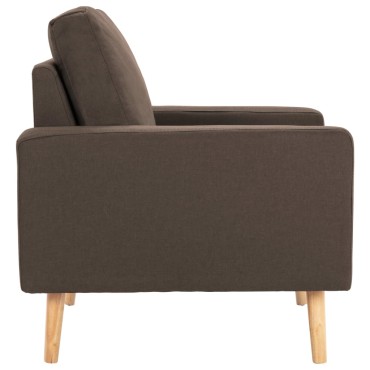 vidaXL Πολυθρόνα Καφέ Υφασμάτινη 77x71x80cm 1 τεμ.