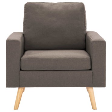 vidaXL Πολυθρόνα Taupe Υφασμάτινη 77x71x80cm 1 τεμ.