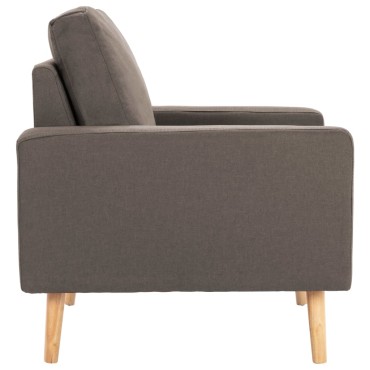 vidaXL Πολυθρόνα Taupe Υφασμάτινη 77x71x80cm 1 τεμ.