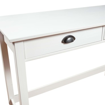 vidaXL Κονσόλα Hill Γκρι 2 Συρτάρια 110x45x74cm από Μασίφ Ξύλο Πεύκου 1 τεμ.