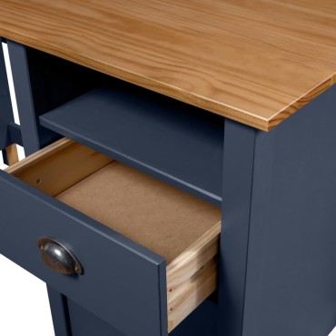 vidaXL Γραφείο Hill Γκρι 150x50x74cm από Μασίφ Ξύλο Πεύκου 1 τεμ.