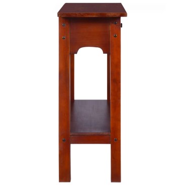 vidaXL Τραπέζι Κονσόλα Κλασικό Καφέ 90x30x75cm από Μασίφ Μαόνι 1 τεμ.