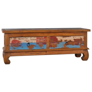 vidaXL Έπιπλο Τηλεόρασης 110x35x40cm από Ανακυκλωμένο Ξύλο Teak