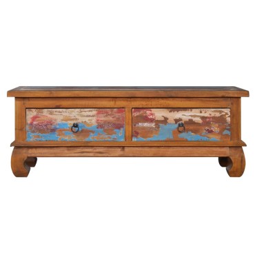 vidaXL Έπιπλο Τηλεόρασης 110x35x40cm από Ανακυκλωμένο Ξύλο Teak