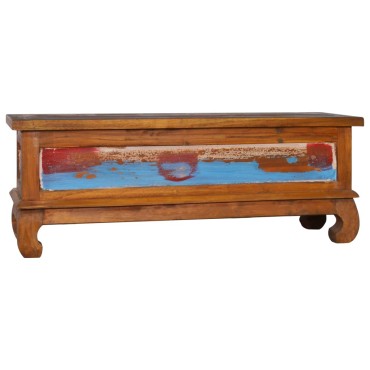 vidaXL Έπιπλο Τηλεόρασης 110x35x40cm από Ανακυκλωμένο Ξύλο Teak