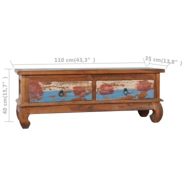 vidaXL Έπιπλο Τηλεόρασης 110x35x40cm από Ανακυκλωμένο Ξύλο Teak