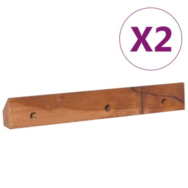 vidaXL Έπιπλο Τηλεόρασης Επιτοίχιο 90x30x30 από Μασίφ Ξύλο Teak 90x30x30cm