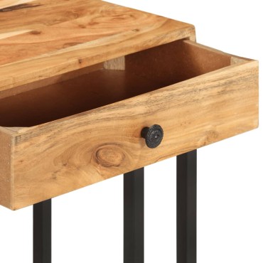 vidaXL Τραπεζάκι Βοηθητικό Σχήμα «U» 45x30x61cm Μασίφ Ξύλο Ακακίας 1 τεμ.