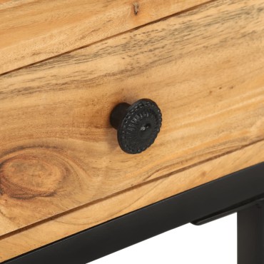 vidaXL Τραπεζάκι Βοηθητικό Σχήμα «U» 45x30x61cm Μασίφ Ξύλο Ακακίας 1 τεμ.