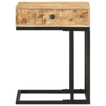 vidaXL Τραπεζάκι Βοηθητικό Σχήμα «U» 45x30x61cm Μασίφ Ξύλο Μάνγκο 1 τεμ.