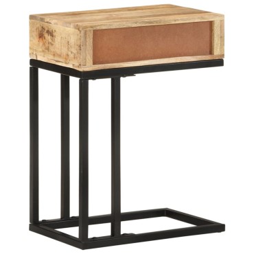 vidaXL Τραπεζάκι Βοηθητικό Σχήμα «U» 45x30x61cm Μασίφ Ξύλο Μάνγκο 1 τεμ.