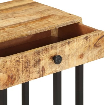 vidaXL Τραπεζάκι Βοηθητικό Σχήμα «U» 45x30x61cm Μασίφ Ξύλο Μάνγκο 1 τεμ.