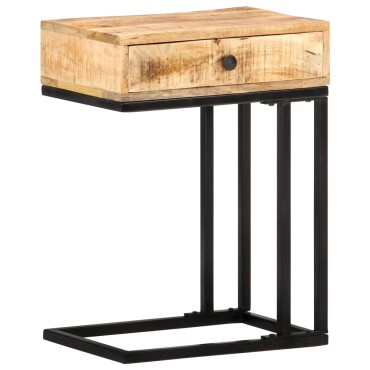 vidaXL Τραπεζάκι Βοηθητικό Σχήμα «U» 45x30x61cm Μασίφ Ξύλο Μάνγκο 1 τεμ.