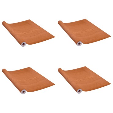 vidaXL Μεμβράνες Αυτοκόλ. για Έπιπλα 2 τεμ Ανοιχτή Δρυς 500x90 εκ. PVC