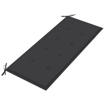 vidaXL Παγκάκι Κήπου από Μπαμπού με Μαξιλάρι 120x55x90cm 1 τεμ.