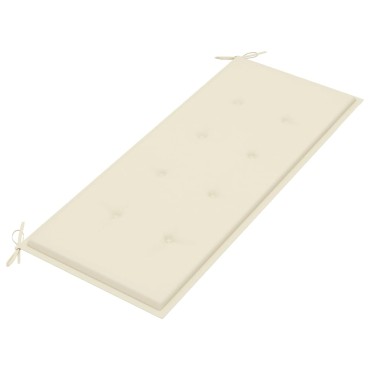 vidaXL Παγκάκι Κήπου από Μπαμπού με Μαξιλάρι 120x55x90cm 1 τεμ.