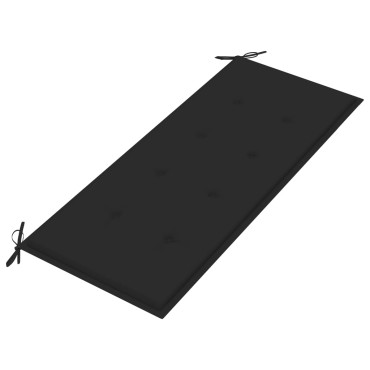 vidaXL Παγκάκι Κήπου από Μπαμπού με Μαξιλάρι 120x55x90cm 1 τεμ.
