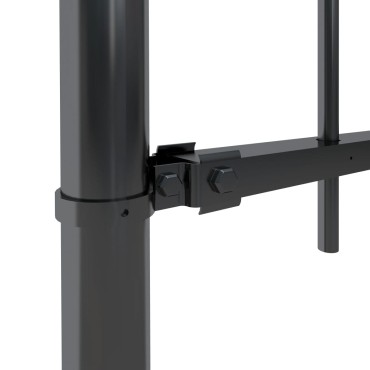 vidaXL Κάγκελα Περίφραξης με Λόγχες Μαύρα 13,6x1,2 μ. από Χάλυβα 1360x170cm