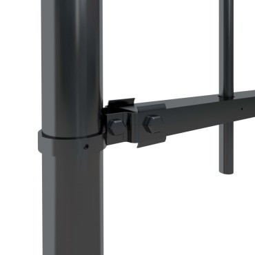 vidaXL Κάγκελα Περίφραξης με Λόγχες Μαύρα 13,6x1,5 μ. από Χάλυβα 1360x200cm