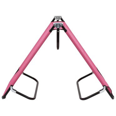 vidaXL Ξαπλώστρα Πτυσσόμενη Ροζ Ατσάλινη 190x58x28cm 1 τεμ.