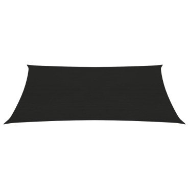 vidaXL Πανί Σκίασης Μαύρο 3 x 4,5 μ. από HDPE 160 γρ./μ²