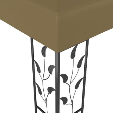 vidaXL Κιόσκι Taupe 3 x 3 μ. 180 γρ/μ²