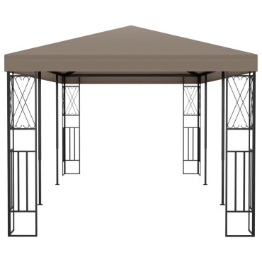 vidaXL Κιόσκι Taupe 6 x 3 μ. Ύφασμάτινο