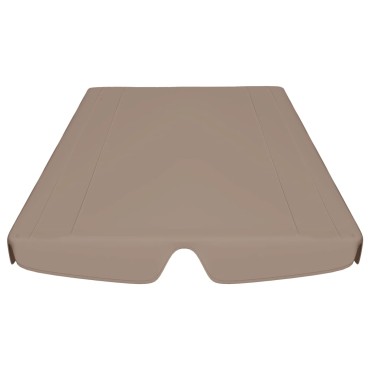 vidaXL Πανί Ανταλλακτικό για Κούνια Κήπου Taupe 150/130 x 105/70 εκ.