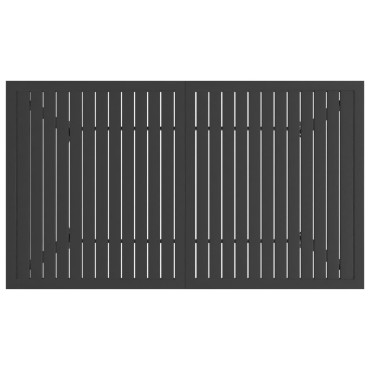 vidaXL Τραπέζι Κήπου Ανθρακί 140x80x72cm Ατσάλινο 1 τεμ.