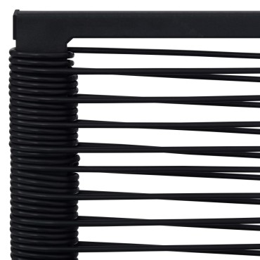 vidaXL Καρέκλες Κήπου 2 τεμ. Μαύρες από Ρατάν PVC 60x55x90cm