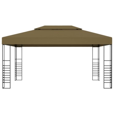 vidaXL Κιόσκι Taupe 3 x 4 μ. 180 γρ/μ²
