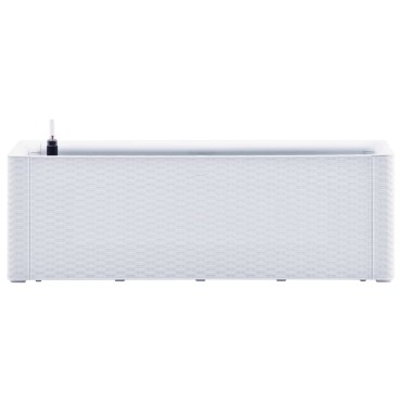 vidaXL Ζαρντινιέρα Κήπου Λευκή 100x43x33 εκ. με Αυτόματο Πότισμα